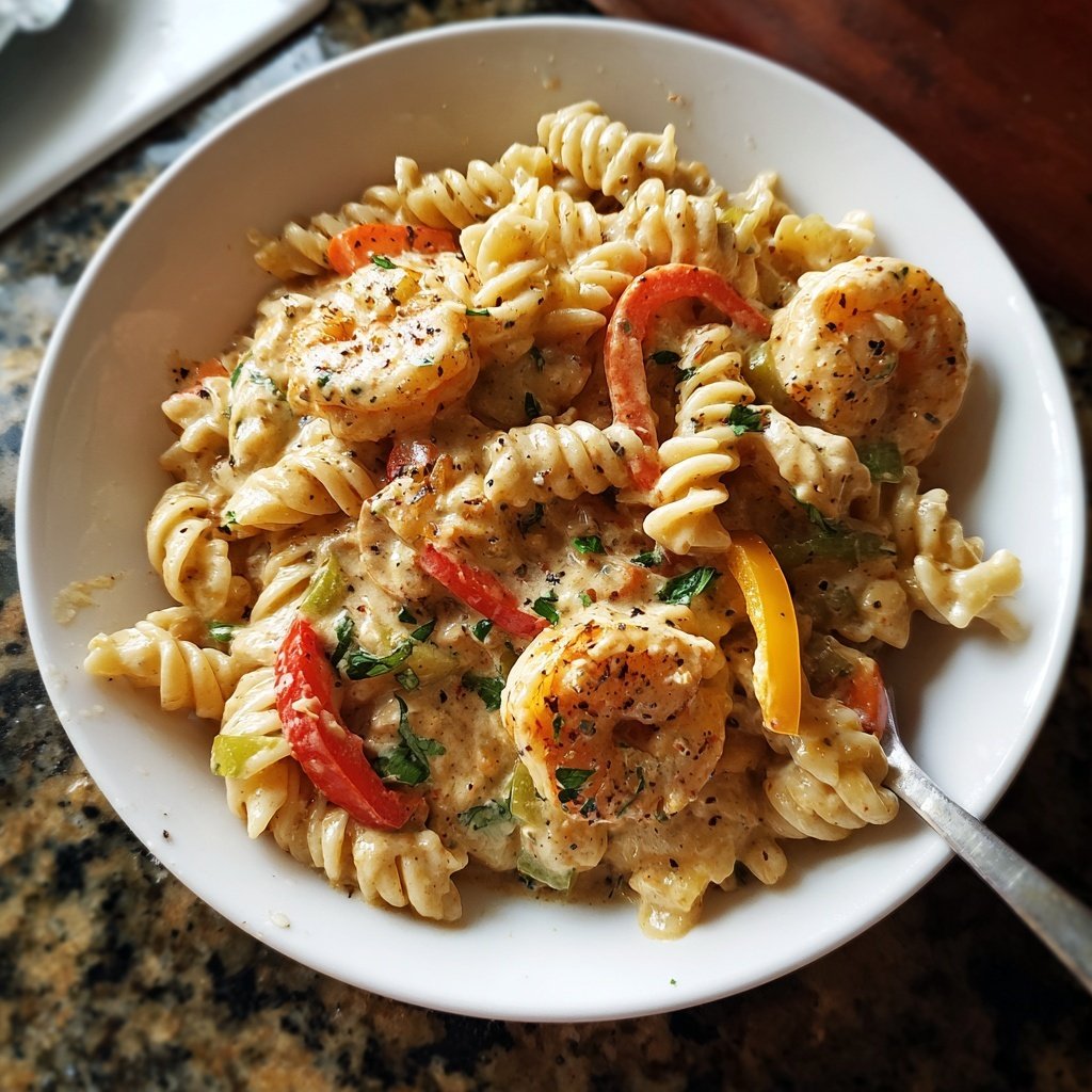 Creamy Cajun Shrimp Pasta