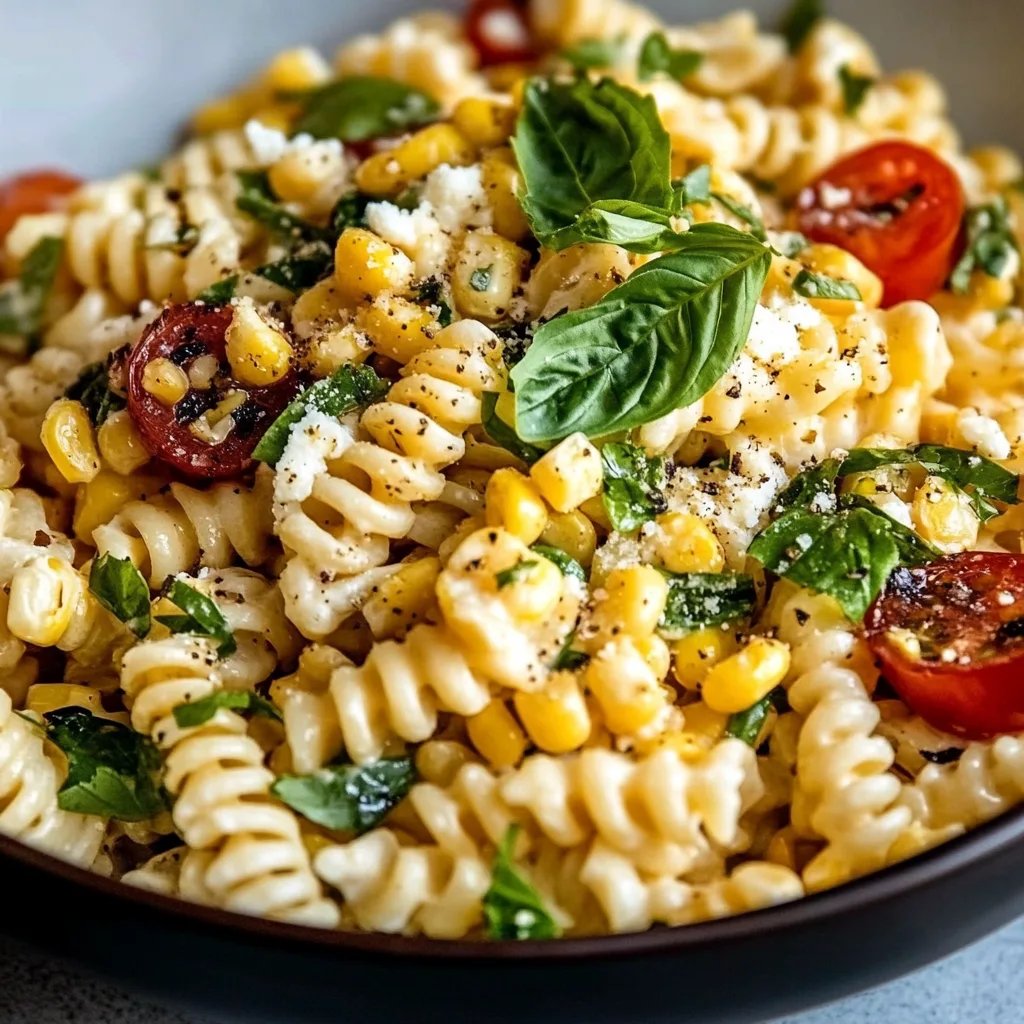 Healthy Street Corn Pasta Salad