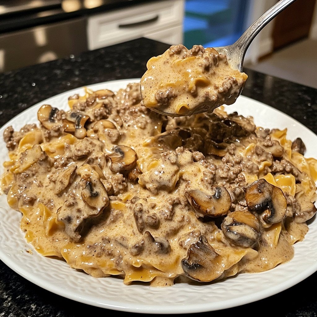 Ground Beef Stroganoff