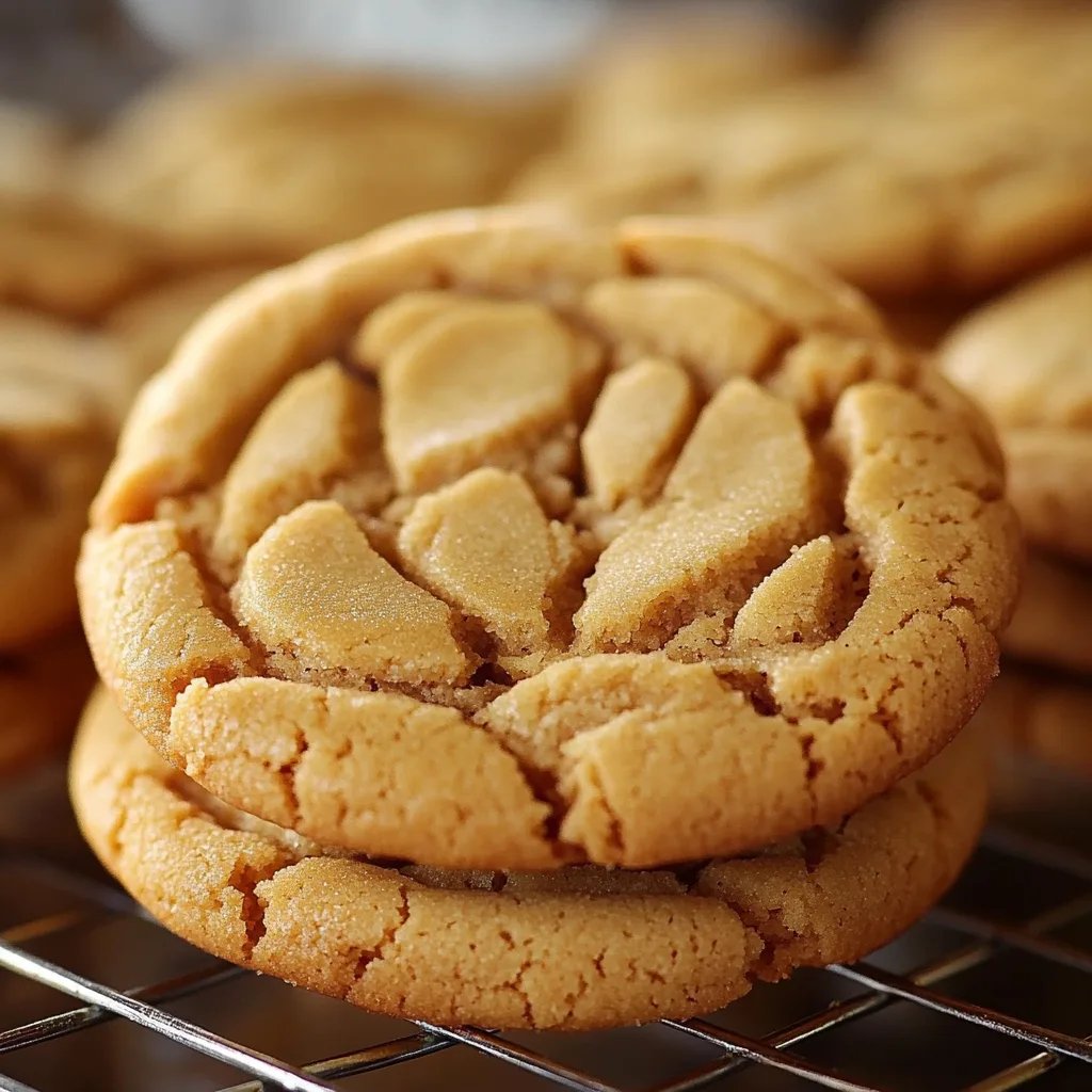 Irresistibly Soft Classic Peanut Butter Cookies