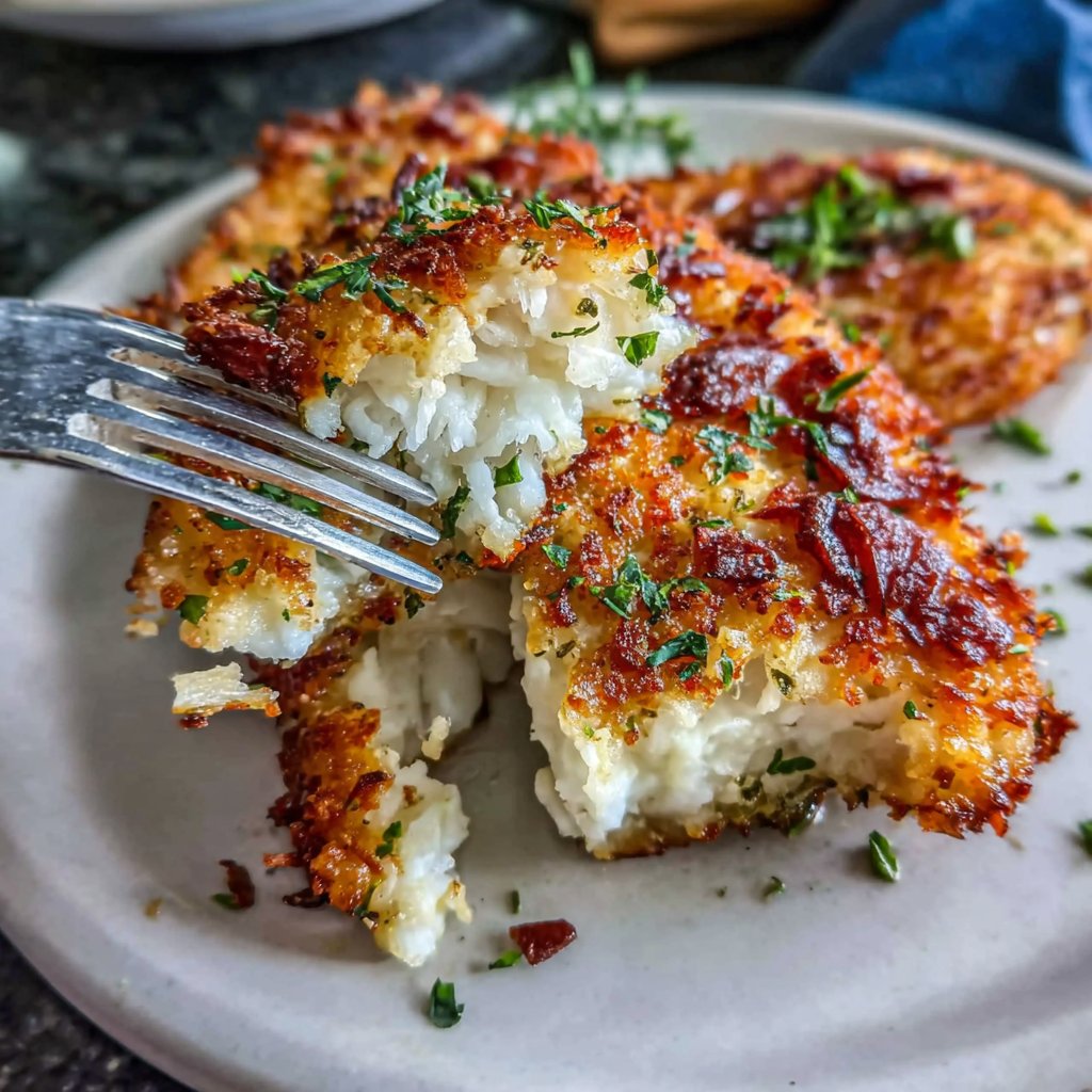 Baked Parmesan Crusted Tilapia