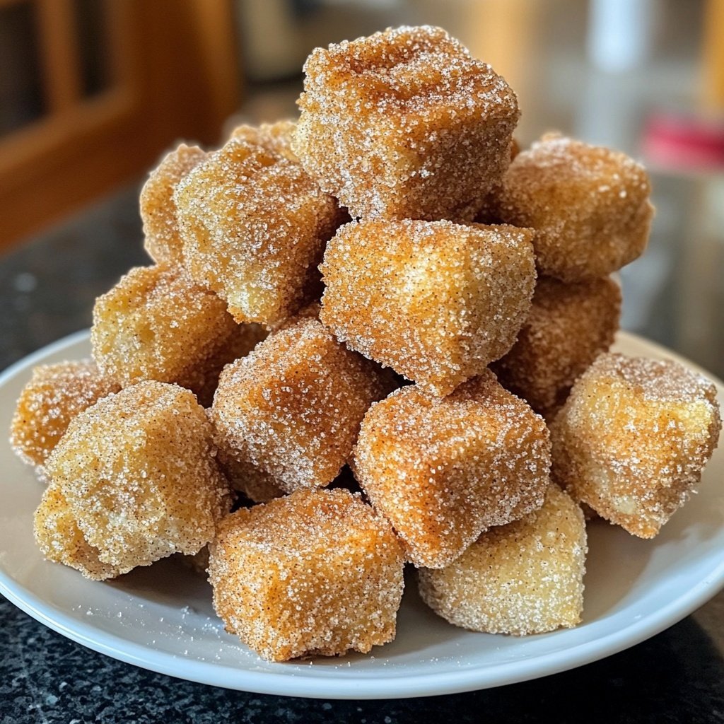 Fluffy Air Fryer Churro Bites