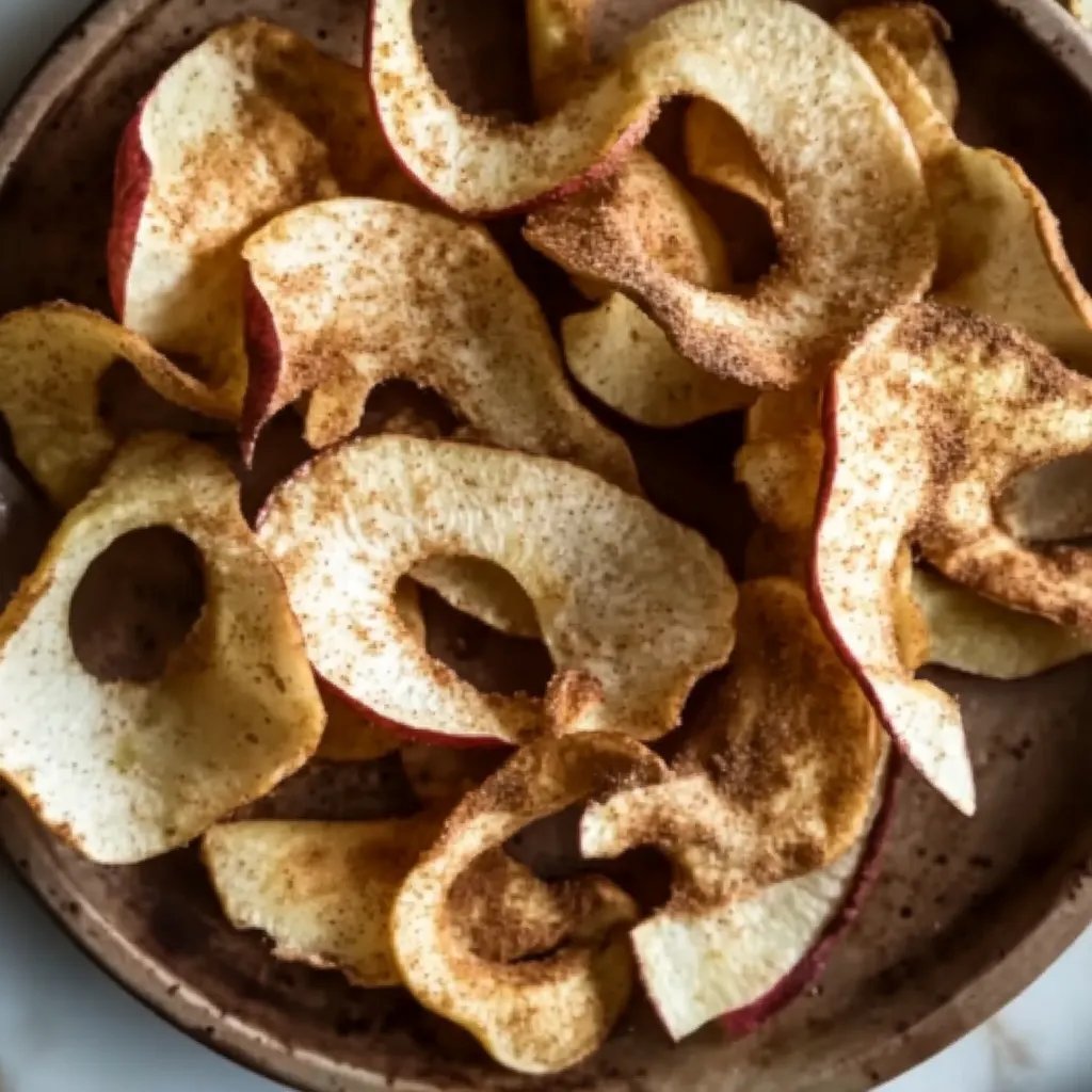 Air Fryer Cinnamon Apple Chips