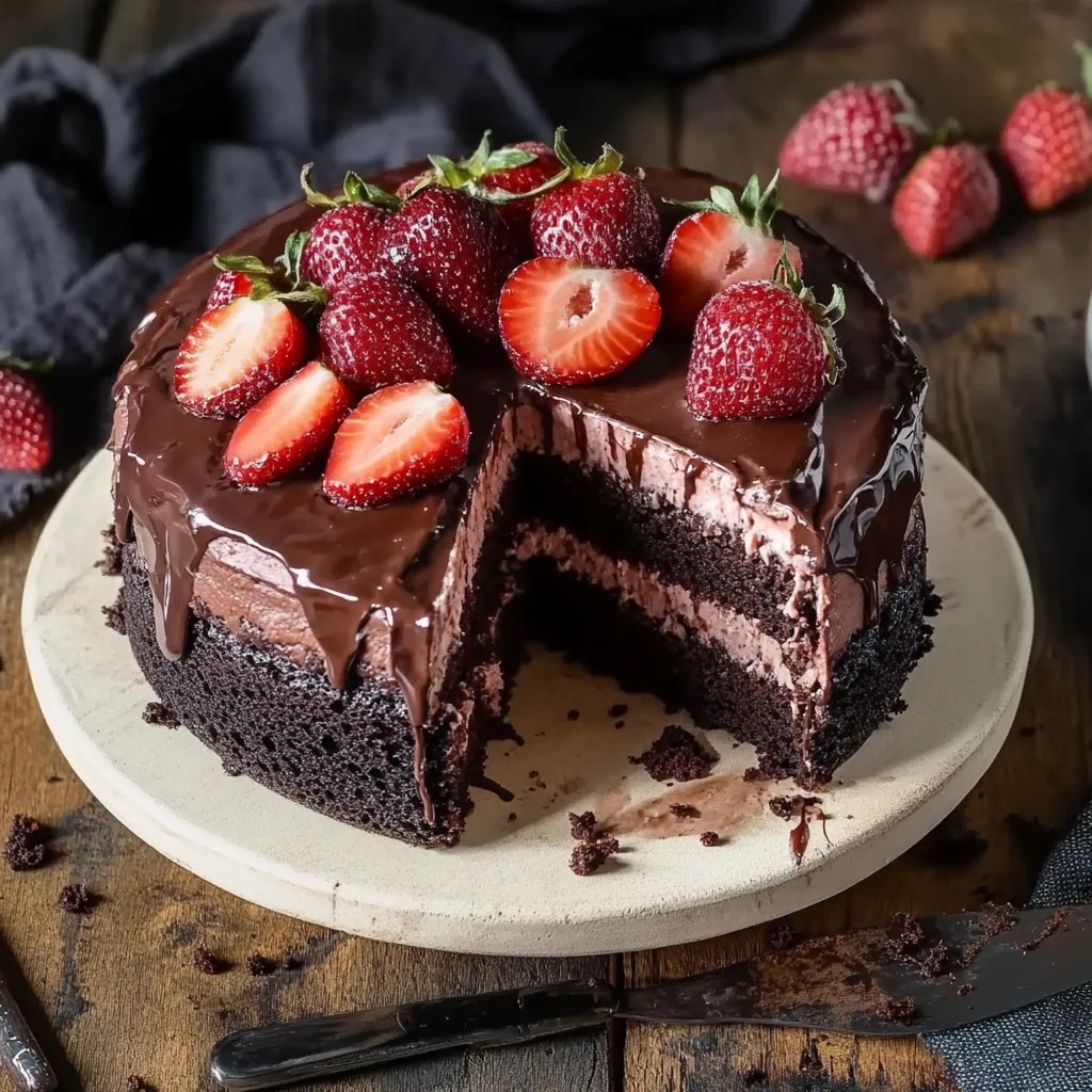 Strawberry Chocolate Cake