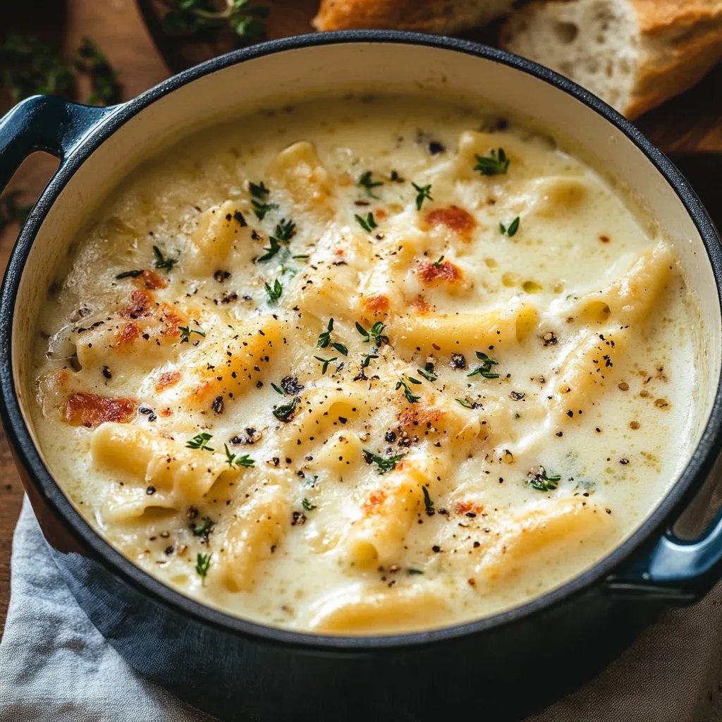 Creamy White Lasagna Soup